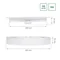 Downlight empotrable de superficie ALGINE ECO 2 en 1, 18 W, blanco, 230 V, 110°, IP20, IK06, 223 x 35 mm, blanco, redondo.