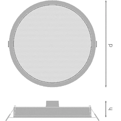 Downlight IP44 DN 215 30W 840 WT