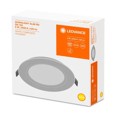 Downlight Slim DN105 6W 3000K WT IP20
