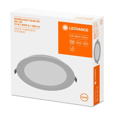 DOWNLIGHT SLIM DN155 12W 4000K WT IP20 Leuchte