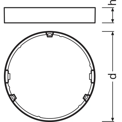 DOWNLIGHT SLIM FRAME DN 210 WT