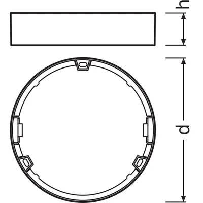 DOWNLIGHT SLIM FRAME DN155 WT