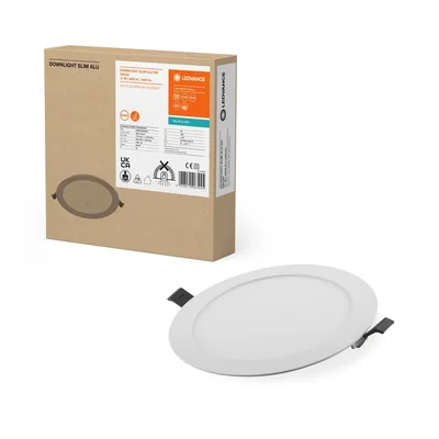 DOWNLIGHT SLIM LED настінно-стельовий світильник 230V 17W 1400lm IP20 p/t NW 180 мм білий