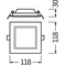 Downlight Slim Square 105 6W 4000K WT IP20