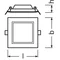 Downlight Slim Square 105 6W 4000K WT IP20 luminaire