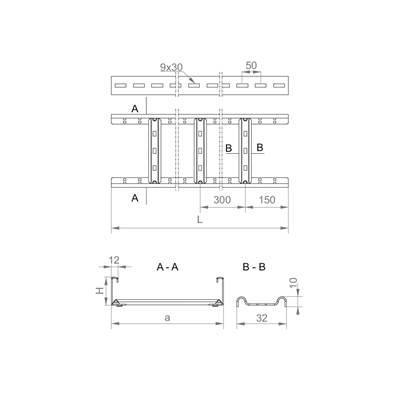 Drabinka, DKP500H60/3 N