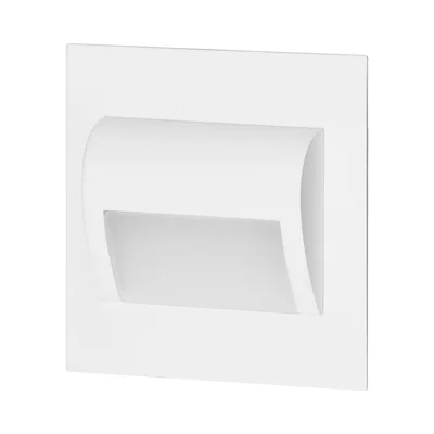 DRACO LED NEU 1,5 W, Einbau-Treppenhausleuchte, 12 V DC, 30 lm, 3000 K, weiß, innovative Montageart