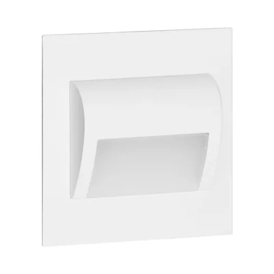 DRACO LED NEW 1.5W, recessed staircase light, 12VDC, 30lm, 3000K, white, innovative mounting method