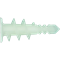 DRAM Screw-in dowel for plasterboard 13x31mm, metal with screw 4.5x34mm, 12 pcs