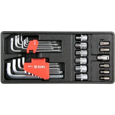 DRAWER INSERT HEX, TORX, SOCKETS 31PCS