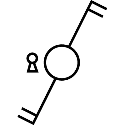 Drehbarer Universal-(Treppen-)Verbinder mit Schlüssel für ein Zylinderschloss