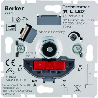 Drehdimmer NV mit stufenloser Regelung. Heimelektronik