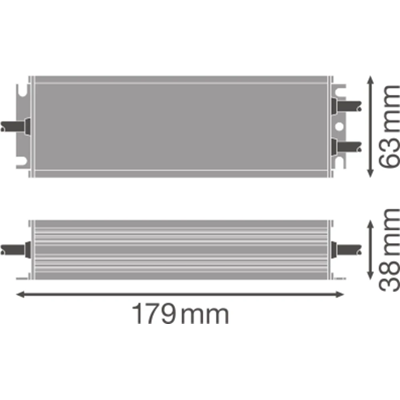 DRIVER LED 1-10 V DIM OUTDOOR PERFORMANCE Driver LED à tension constante pour usage extérieur avec interface 1-10V 60W 230/24V IP66