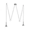 DROPS Lampa wisząca podwójna aluminium szczotkowane