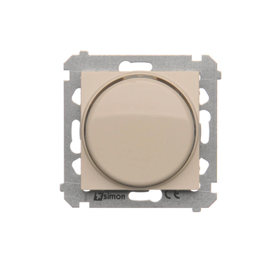 Druck-Drehdimmer (Modul) 20-500W Creme