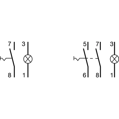 Druckschalter 16A 1NO mit grüner Kontrollleuchte 230V AC