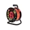 Drum extension cord 4 sockets z/u 40m OMY 3x1 orange