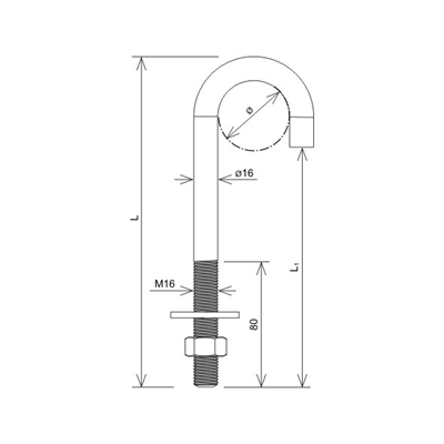 Držák výložníku L=220mm, žárově zinkovaný