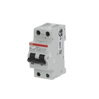 DS201 C16 AC30 differential circuit breaker | 1P+N | C character | 16A | 6kA | 30mA | AC | instantaneous |