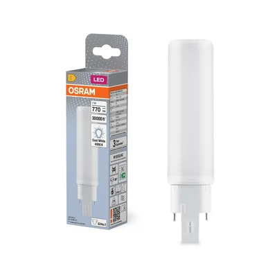 DULUX D E LED FR 18 ECG lamp, AC mains 7W 840 G24q-2