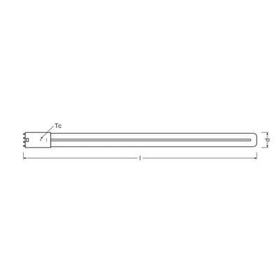 DULUX LED L55 HF V lamp 25W 840 2G11 LEDV LEDVANCE
