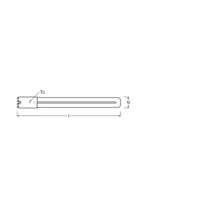 DULUX LED lamp L24 HF V 12W 840 2G11 LEDV LEDVANCE