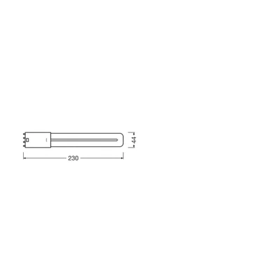 DULUX LED-Lampe L18 HF V 8W 830 2G11 LEDV LEDVANCE
