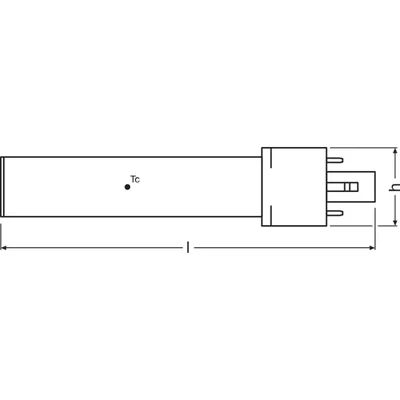 DULUX LED S7 EM V lamp 3.5W 830 G23 LEDV LEDVANCE