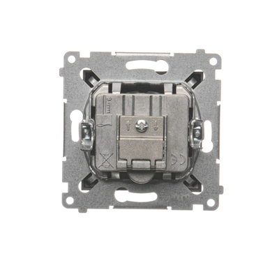 Durchgangs-R-TV-Antennendose (Modul) TV- und R-Dämpfung 10 dB anthrazit (metallic)