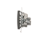 Durchgangs-R-TV-Antennendose (Modul) TV- und R-Dämpfung 10 dB anthrazit (metallic)