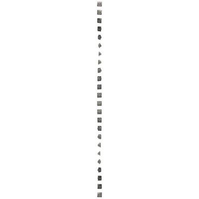 Durchgangs-R-TV-SAT-Antennendose (Modul) inox (metallisch)