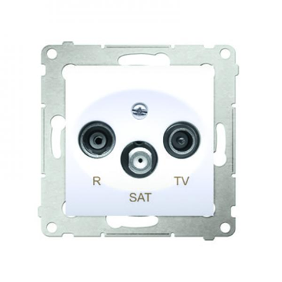 Durchgangsantennendose R-TV-SAT (Modul) creme