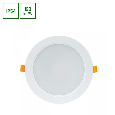 DURE 3 DOWNLIGHT 18W NW 230V 110° IP54 IK06 170x34 BIANCO rotondo alimentatore integrato