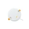 DURE 3 Einbauleuchte 18W NW 230V 110° IP54 IK06 170x34 WEISS rund integriertes Netzteil