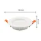DURE 3 MAX Einbauleuchte 18W CW 230V 110° IP44 IK06 Fi190x30 WEISS rund 5 Jahre Garantie