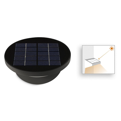 Dusk Lampa ścienna solarna czarna