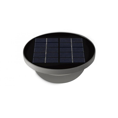 Dusk Solar wall lamp for display gray