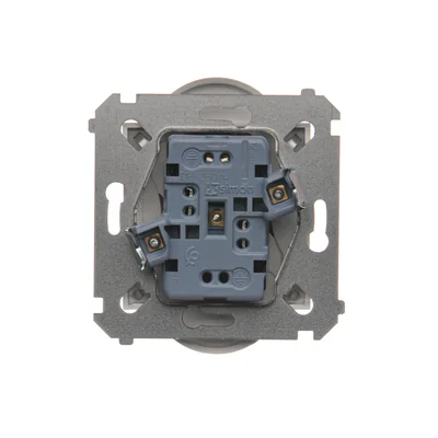Dvojitá zásuvka s uzemněním a žaluziemi (modul) 16A 250V bílá