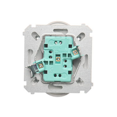 Dvojitá zásuvka s uzemněním (modul) 16A 230V bílá