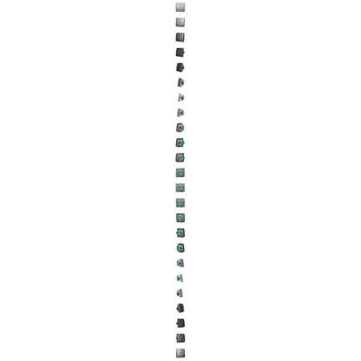 Dvojitý schodišťový spínač (modul) 10A 250V nerezové šroubové svorky (kovové)