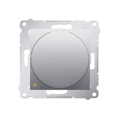 Dvoupólový rotační stmívač pro stmívatelné LED 230V (modul) 5-215W, metalická stříbrná