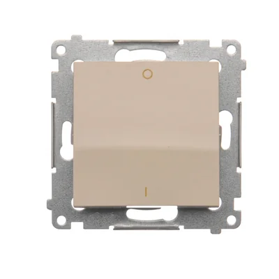 Dvoupólový spínač (modul) 16A, 250V, šroubovací svorky, krém