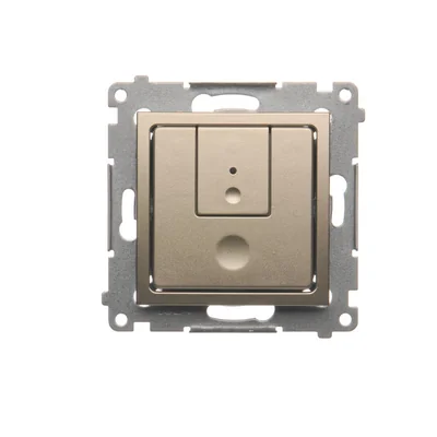 Dvoutlačítkový stmívač (modul) 40-500 W (300 VA), zlatá metalíza