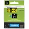 DYMO tape D1 6mm x 7m yellow / black print 43618