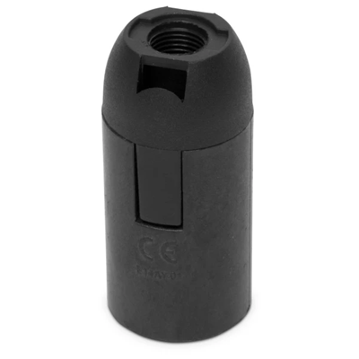 E-14 socket plastic black