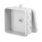 E12 Aufputzdose 85x85x39 mm, 12 Membranen, Schutzart IP 55 – grau