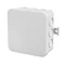 E12 surface-mounted box 85x85x39 12 membranes IP 55 - gray
