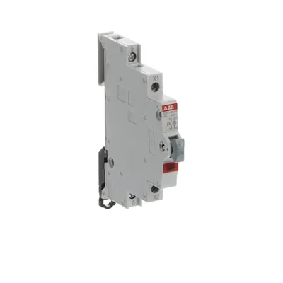 E217-16-10C Pulsante illuminato rosso 16A 1NO 250VAC LED 115 ... 230VAC