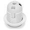 E27 plastic socket with collar white