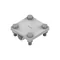 Earth connection 3 plates tape width 40mm with a diameter of 16mm made of stainless steel